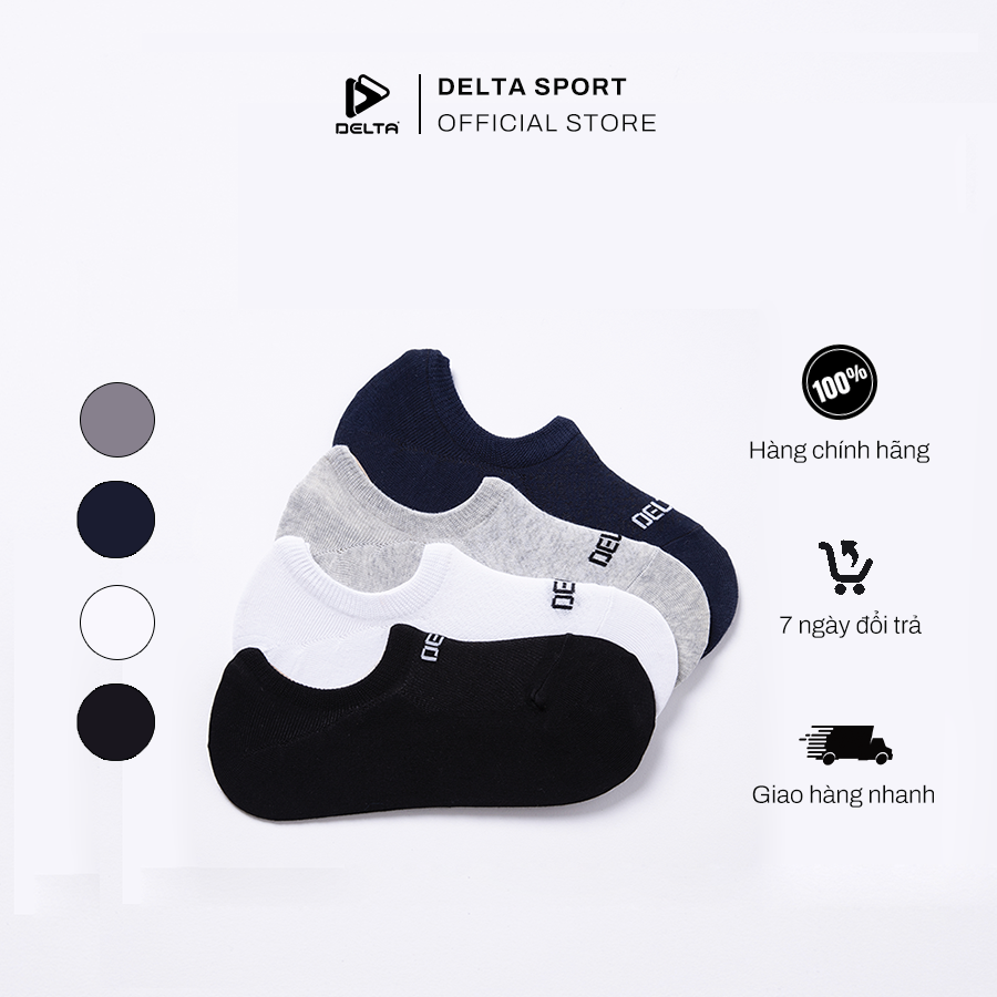 DELTA Vớ Tất Thể Thao Cổ Ngắn Unisex Chất Dày Dặn Mềm Mại Thoáng Khí Và Thấm Hút SO005U0