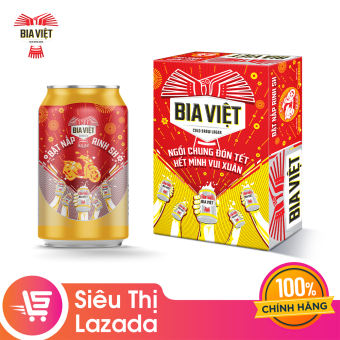 Thùng 24 lon Bia Việt 330ml - Bật nắp rinh SH