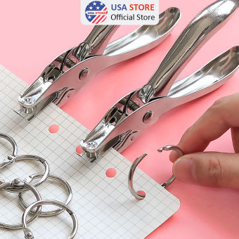 Kìm Bấm Lỗ Giấy Refill Dụng Cụ Bấm Lỗ Giấy Đơn Làm Sổ Còng Sổ Tiện Dụng Đầu 6mm