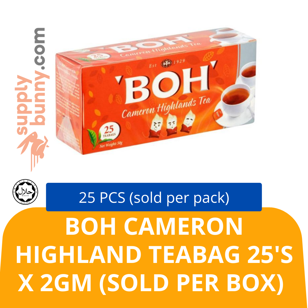 Boh Cameron Highland Teabag 25\'s x 2gm (sold per box) Halal