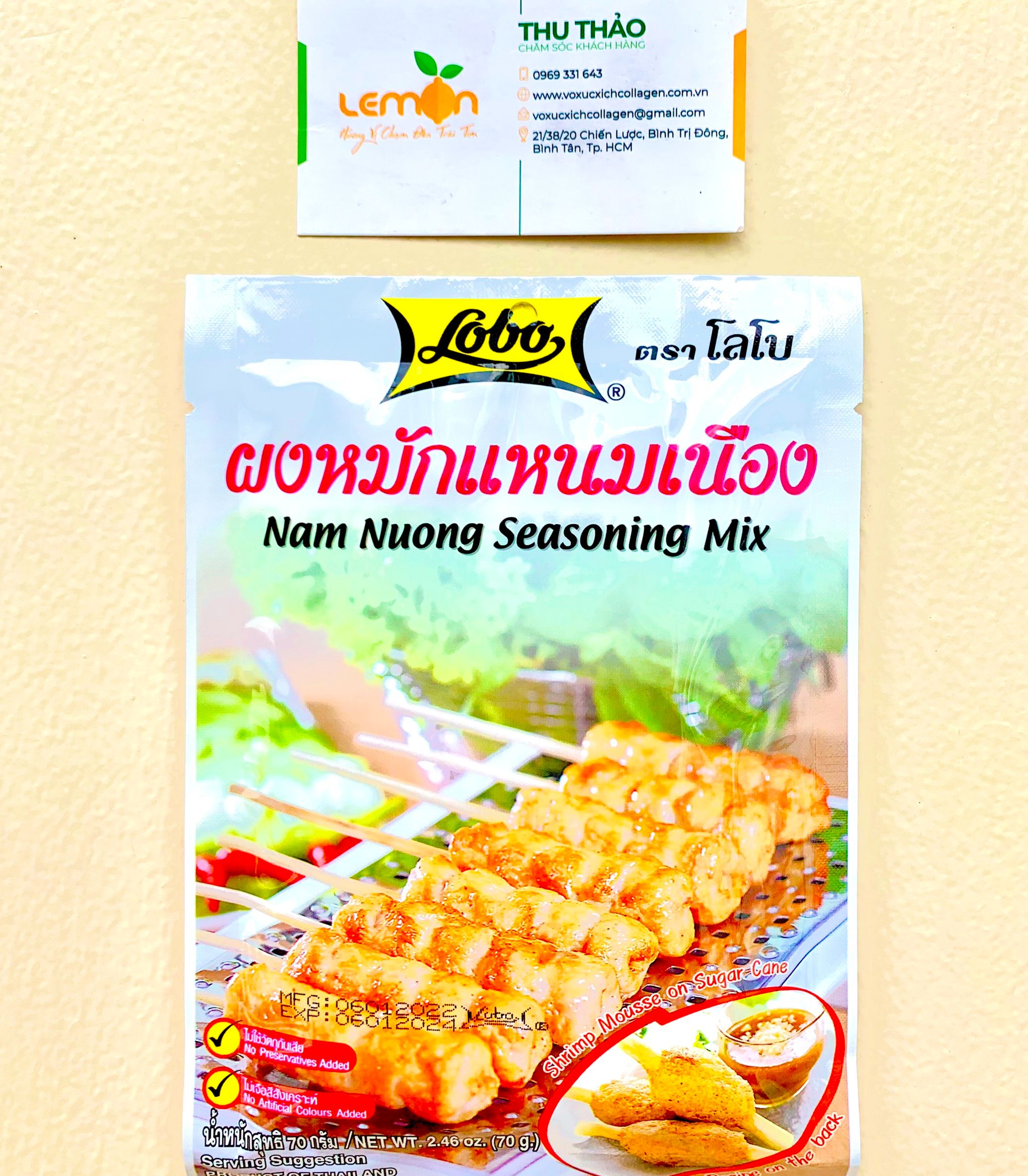 BỘT NEM NƯỚNG LOBO THÁI LAN (gói 70g)