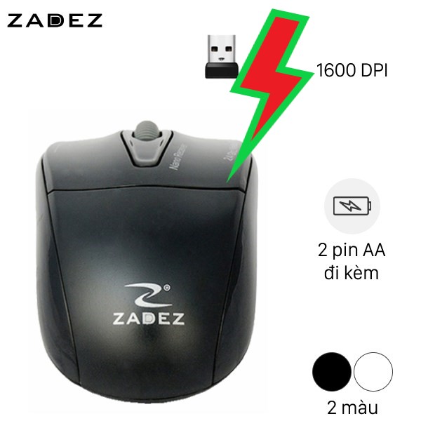 M356 (tặng kèm pin AAA) Chuột không dây Zadez M356
