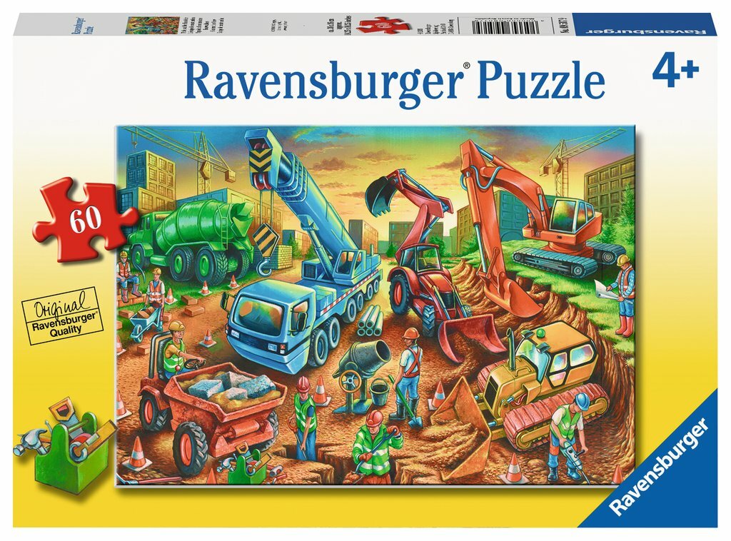 Bộ tranh ghép Ravensburger - Construction Crew Puzzle 60pc