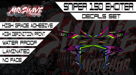 Yamaha Sniper 150 Exciter Decals Set