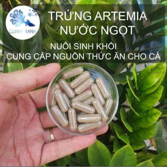 Artemia nước ngọt - Dạng viên nọng - artemia nuôi sinh khối