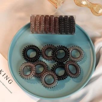 Set 9 dây buộc tóc lò xo thời trang cho nữ