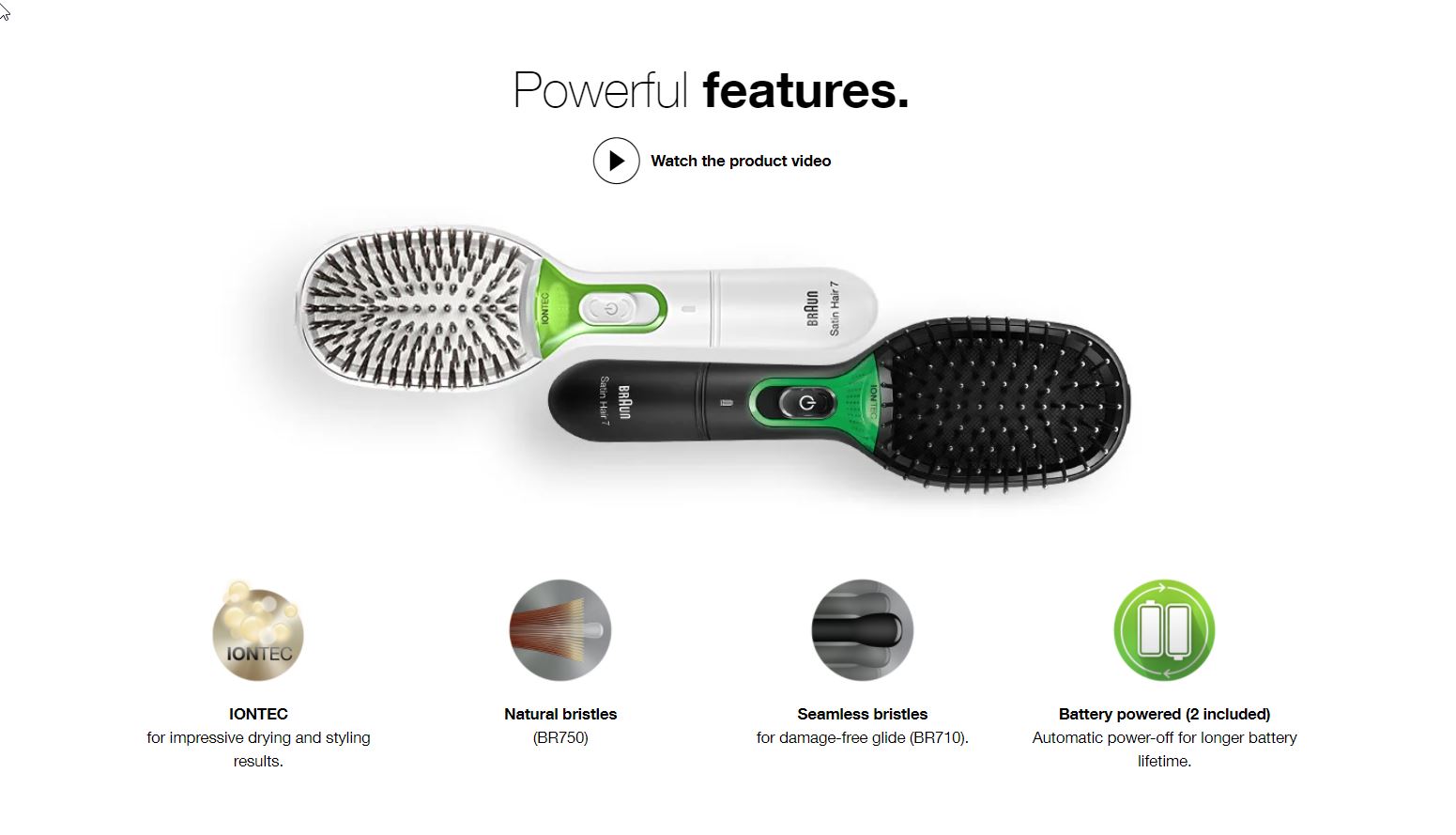 Braun Satin Hair 7 BR 710 Hair Brush for Women & Iontec Technology | Lazada  Singapore
