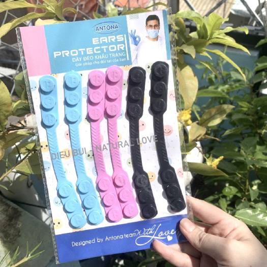Dây Đeo Khẩu Trang ANTONA, Tai Giả Chống Đau Tai, Dây Đeo Khẩu Trang Y Tế Chống Đau Tai, Day Deo Khau Trang, Day Deo Khau Trang Chong Dau Tai, Thanh Nhựa Dẻo Chống Rơi, Không Có Mùi Nhựa, Quai Gài Khẩu Trang, Quai Silicone Mềm....