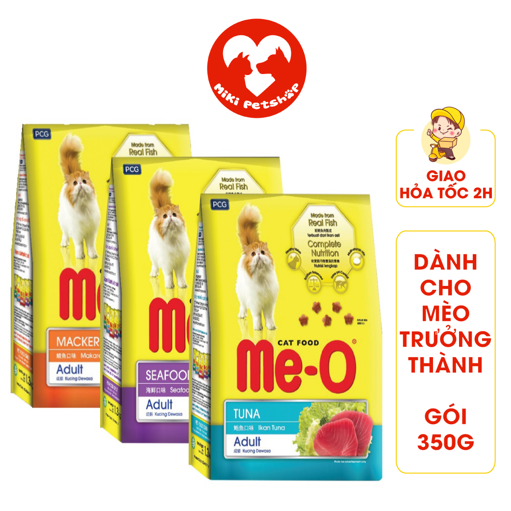 Thức Ăn Cho Mèo Hạt Me-o 350g Dành Cho Mèo Trưởng Thành Đủ Vị - Miki Petshop