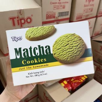 Bánh cookies matcha Tipo hộp 180g