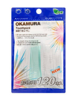 TĂM XỈA RĂNG BẰNG NHỰA OKAMURA NHẬT BẢN (TÚI 120 CHIẾC) - TĂM NHỰA NHA KHOA
