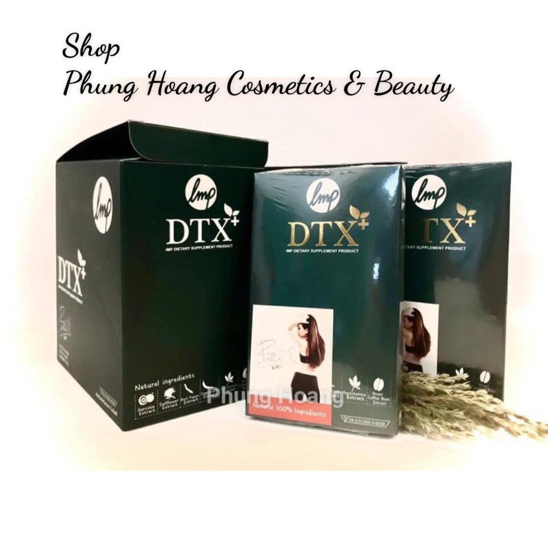 Dtoxi - viên uống thải độc giảm cân thái lan, mẫu mới xanh đậm - sp 15 - phung hoang cosmetics & beauty