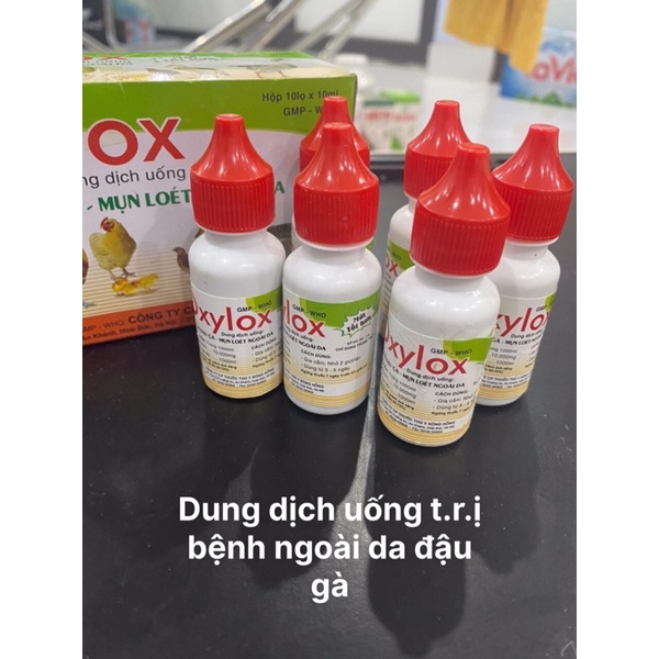 Oxylox Bệnh đậu gà, mụn loét ngoài da