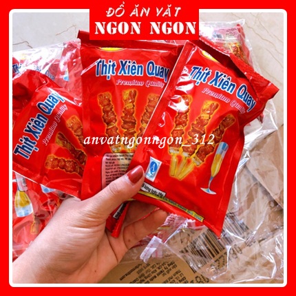 5 gói snack thịt xiên quay💖freeship💖hot cổng trường-trở về tuổi thơ