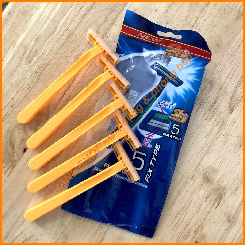 Combo 5 cái dao cạo râu Razors 2 lưỡi