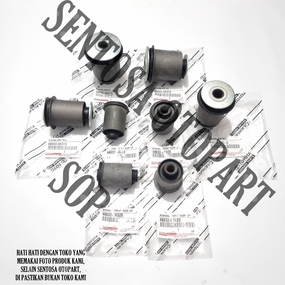 Bushing Arm Set - Bushing Atas Bawah Fortuner Hilux Original 1Set 8pcs Harga 525,000 rupiah*Gratis Ongkir