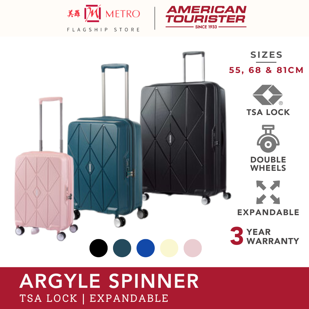 【中文测试】American Tourister Argyle TSA Lock Luggage (55/68/81cm)