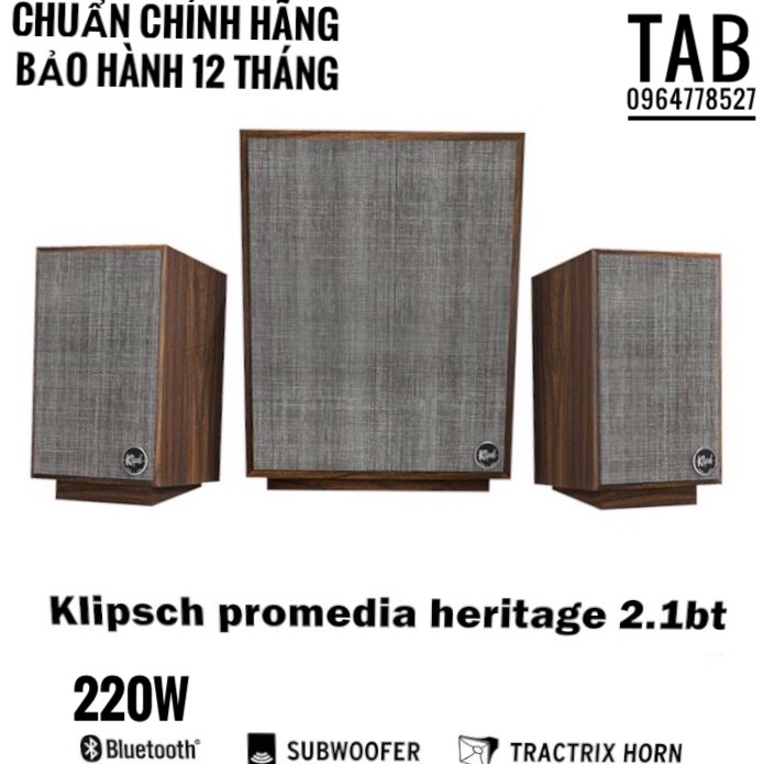 Loa klipsch promedia heritage 2.1 new chính hãng - bảo hành 12 tháng