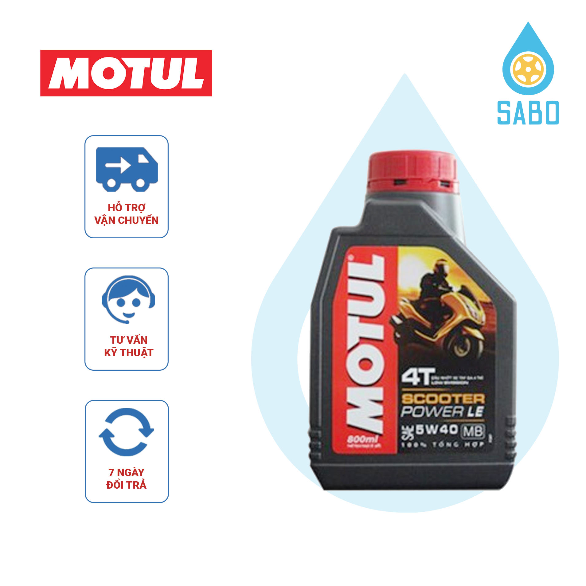 Nhớt xe máy nhớt xe tay ga nhớt tổng hợp motul scooter power le 5w40 800ml, nhớt motul power le 5w40 800ml