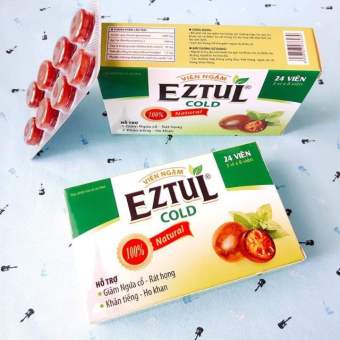 VIÊN NGẬM EZTUL COOL GIẢM NGAY NGỨA CỔ  HO RÁT HỌNG