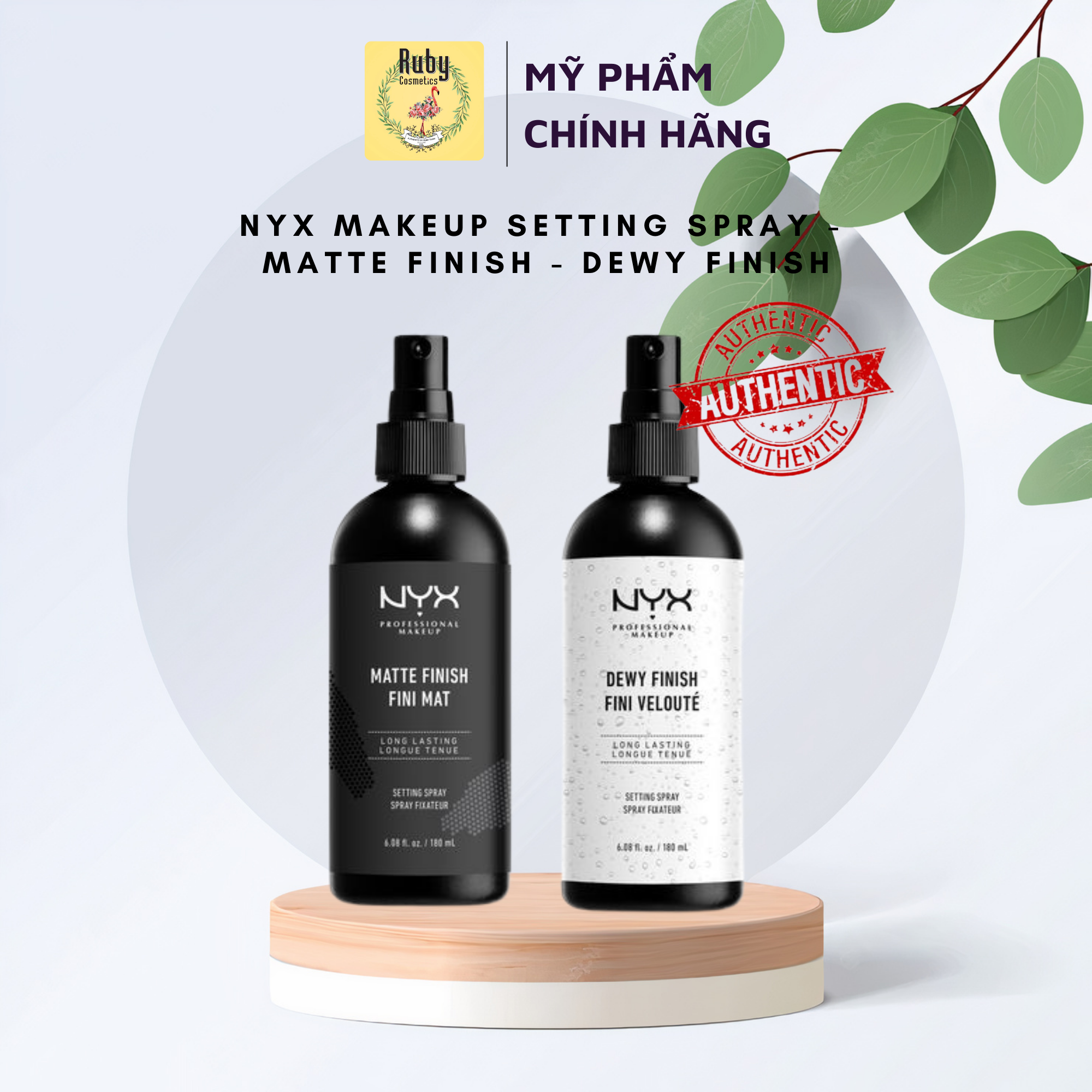 Xịt makeup nyx matte finish fini mat & dewy finish