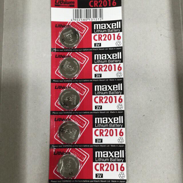 Vỉ 5 viên pin cr2016 maxell