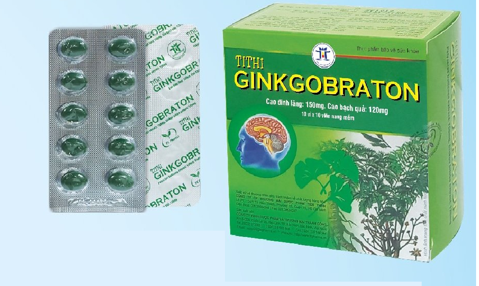 TiThi Ginkgobraton Giúp tăng tuần hoàn não;