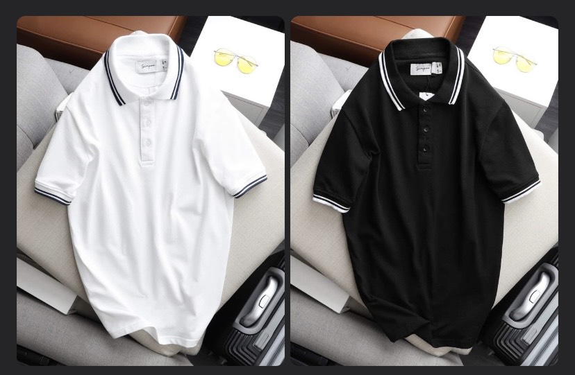 Big size-Áo thun Polo nam big size cổ viền.