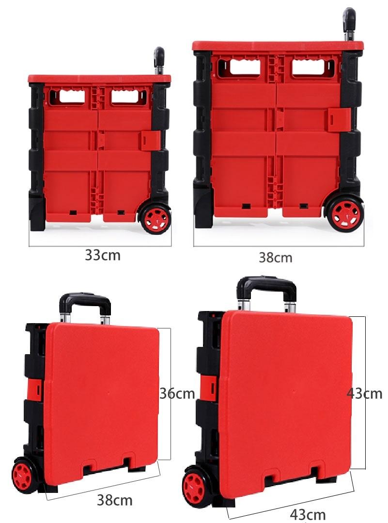 Multi Use Pack And Roll Mobile Foldable Shopping Cart With Lid Lazada