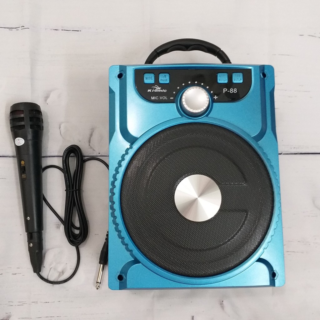 Loa Bluetooth Di Động P88 P89  Âm Thanh Cực Chuẩn Tặng Kèm Micro Hát Karaoke Cực Hay - Loa Xách Tay Kèm Micro