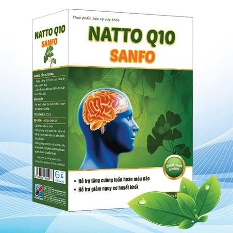 Viên uống Natto Sanfo Q10, hộp 3 vỉ x 10 viên