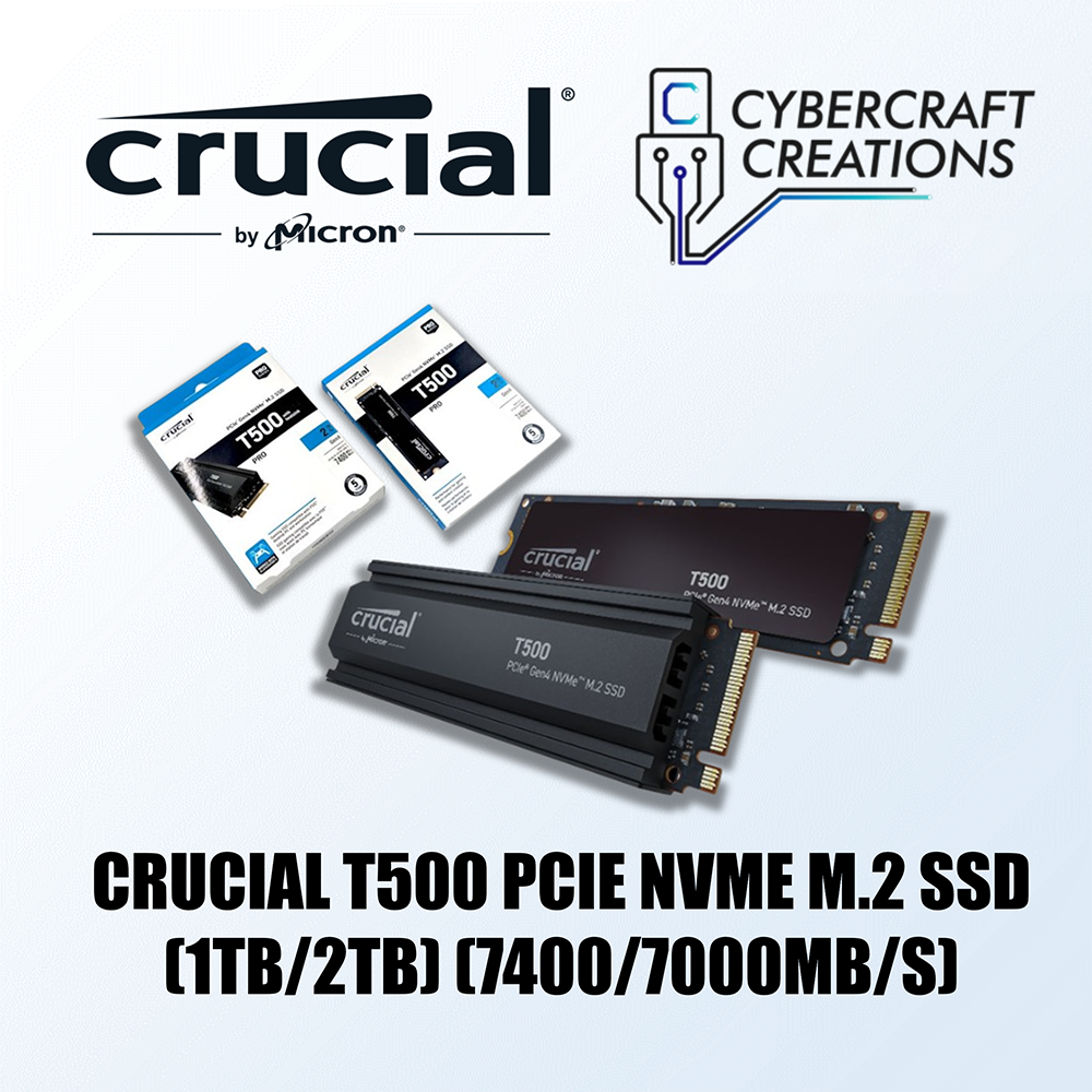 Crucial T500 2Tb Pcie Gen4 Nvme M.2 Ssd With Heatsink - Up To