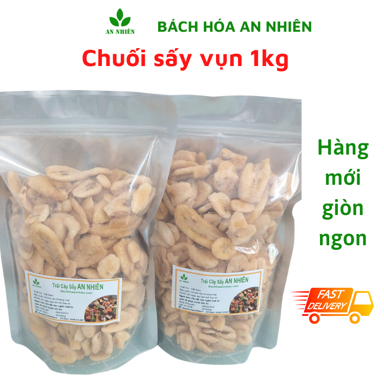 Chuối sấy khô hàng vụn An Nhiên 1kg