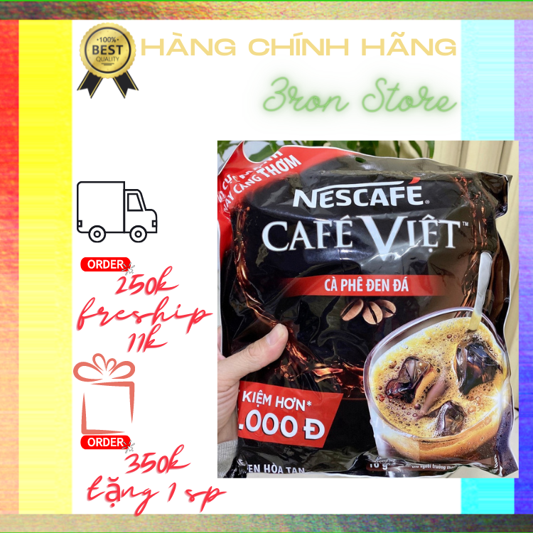 Cà phê đen đá nescafe việt 2in1 túi 35gói*16g