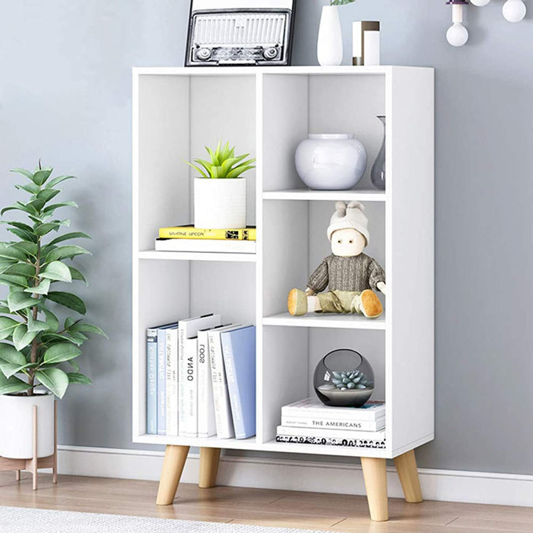 Tủ kệ sách gỗ đẹp hiện đại đa tầng thương hiệu fivo kbt31