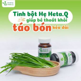 Tinh bột hẹ Heta.Q bé hết bón, ăn ngon, tiêu hoá tốt