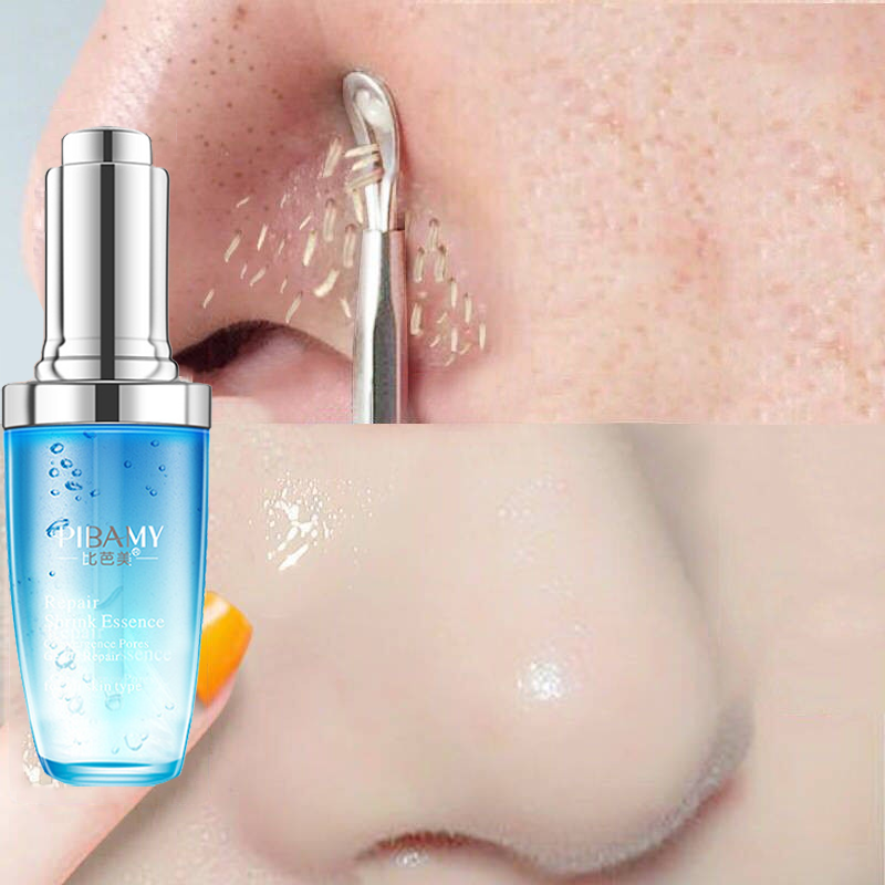Gambar PIBAMY Facial Essence Hyaluronic Acid Hyaluronic Acid Pore Firming Essence Shrinking Serum 30ml Skin Care Beauty Tools Repairing Shrinking Essence Facial Moisturizing Dark Spots Acne Facial Mask Pore Shrinking Cream Oil Control Fine Pore Essence