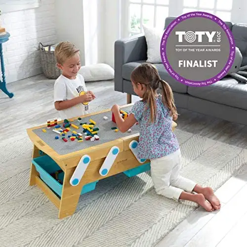 kidkraft building bricks play n store table