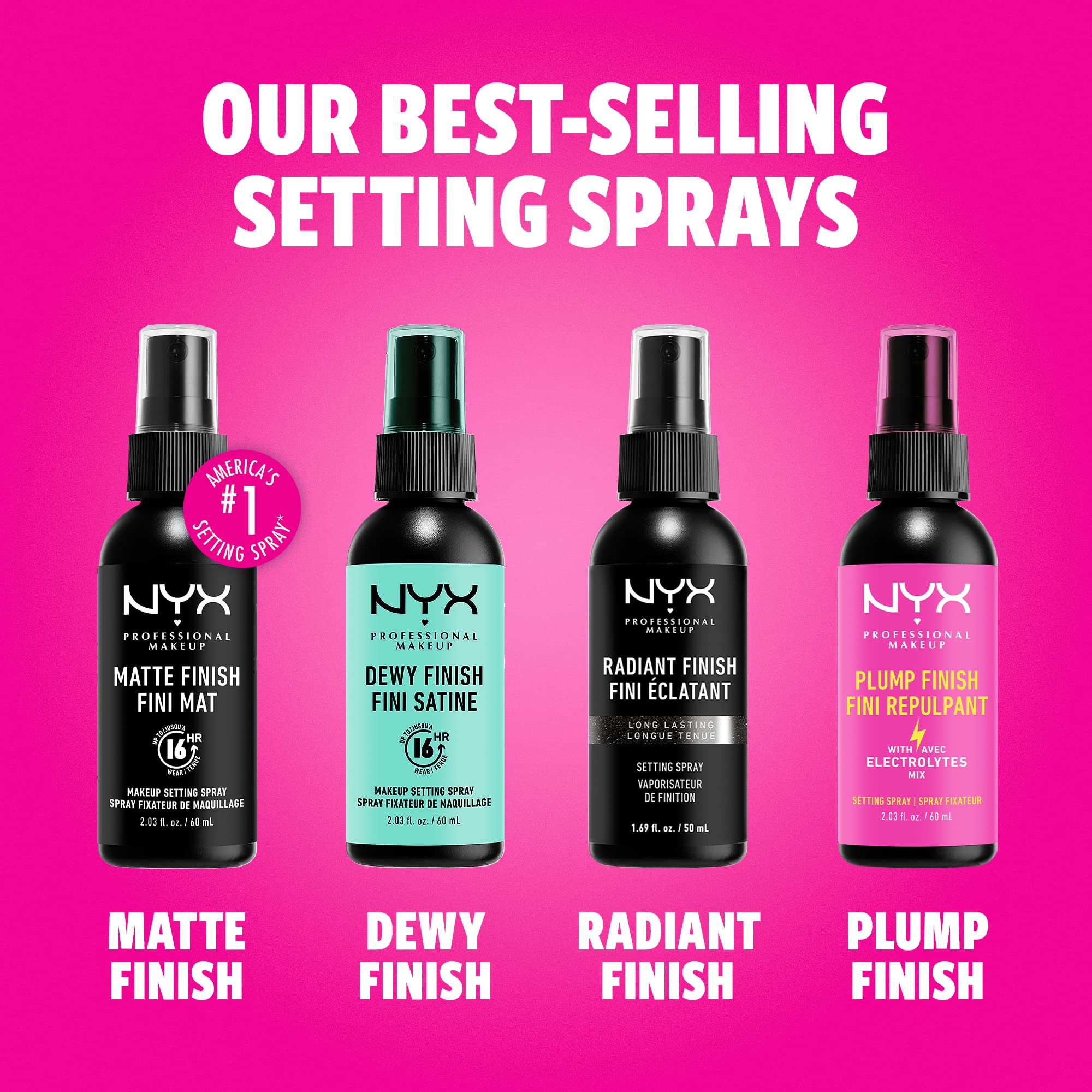 Xịt khóa lớp makeup NYX Professional Makeup Long Lasting Makeup Setting Spray 60ml