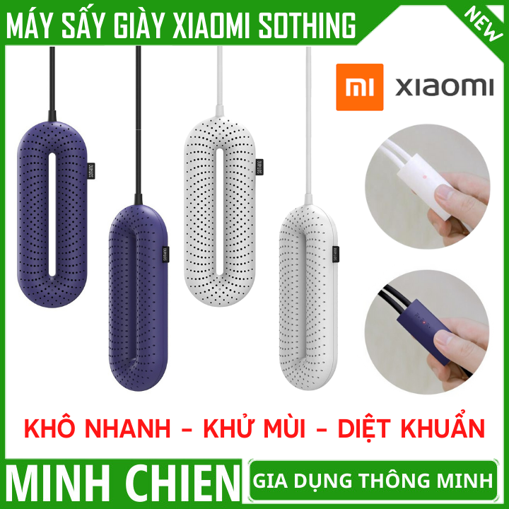Máy sấy giày Xiaomi Sothing - Hẹn giờ, sấy nhanh 150°, khử mùi hôi, diệt khuẩn - Máy sấy Zero Shoes Driers chính hãng - Máy sấy giày đa năng, máy sấy giày tự động