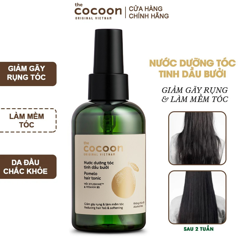 Nước dưỡng tóc tinh dầu bưởi pomelo Cocoon 140ml giảm rụng, kích mọc tóc BA TU SHOP