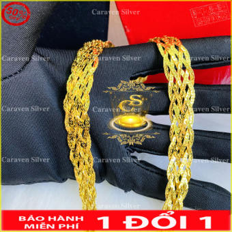 Dây chuyền 7 bính nữ mạ vàng QCXD99200  - Caraven silver