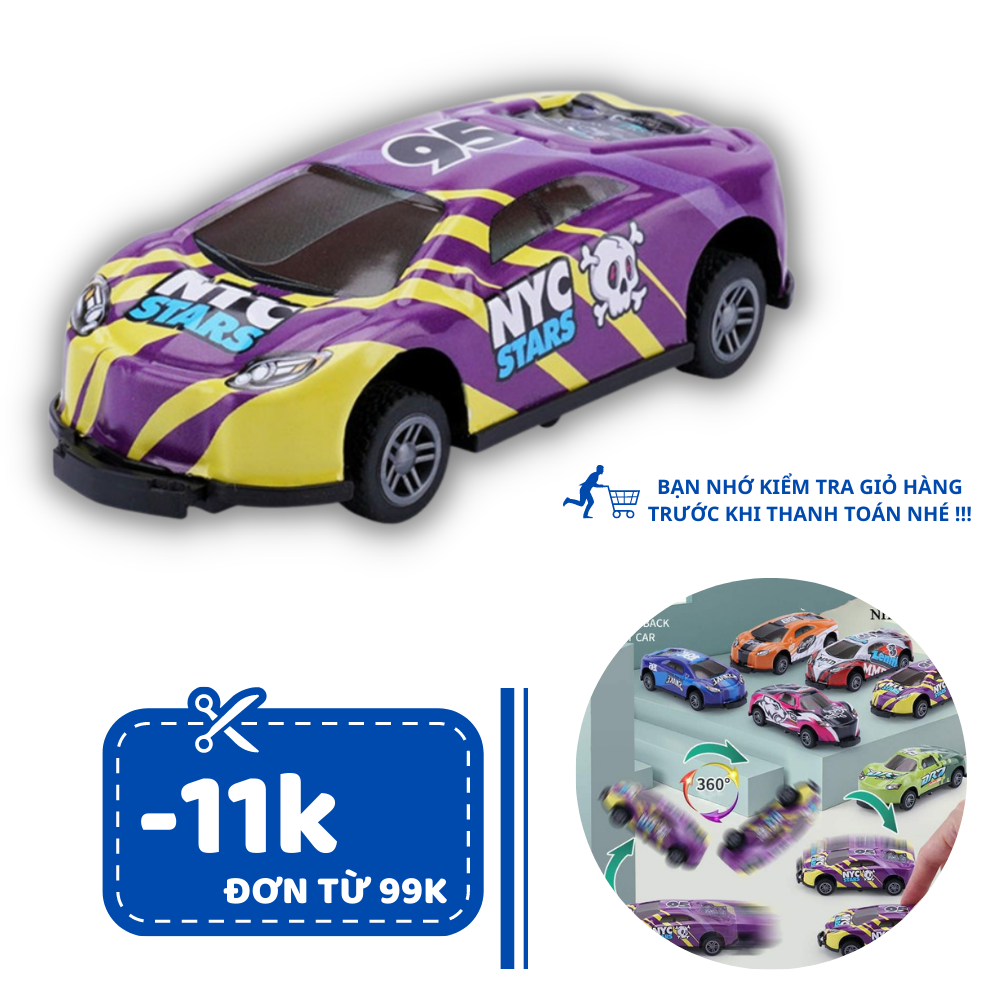 Siêu Xe Oto Đồ Chơi Xoay Nhảy 360 độ Bằng Hợp Kim Chắc Chắc Bền Đẹp Bay Lên Khi Gặp Vận Cản