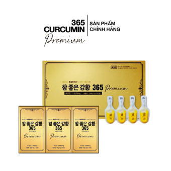 Tinh chất Nghệ Nano Curcumin 365 Premium Hàn Quốc 7680mg 96 tép (Hộp 3 lốc)