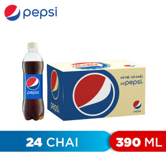 THÙNG 24 CHAI NƯỚC NGỌT PEPSI 390ML