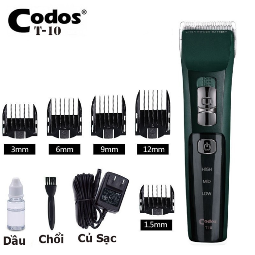 Tông Đơ Codos T10 Cao Cấp Cắt Tóc Nam Chuyên Nghiệp