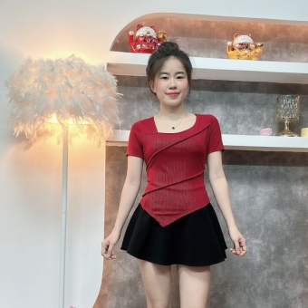 ÁO THUN VẠT NHỌN THỜI TRANG SIÊU DỄ THƯƠNG