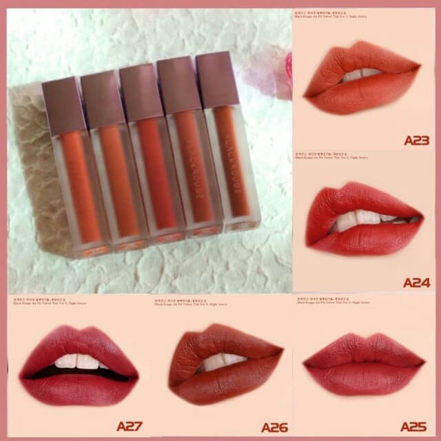 Son kem lì black rouge ver 5 a23 a24 a25 a26 a27