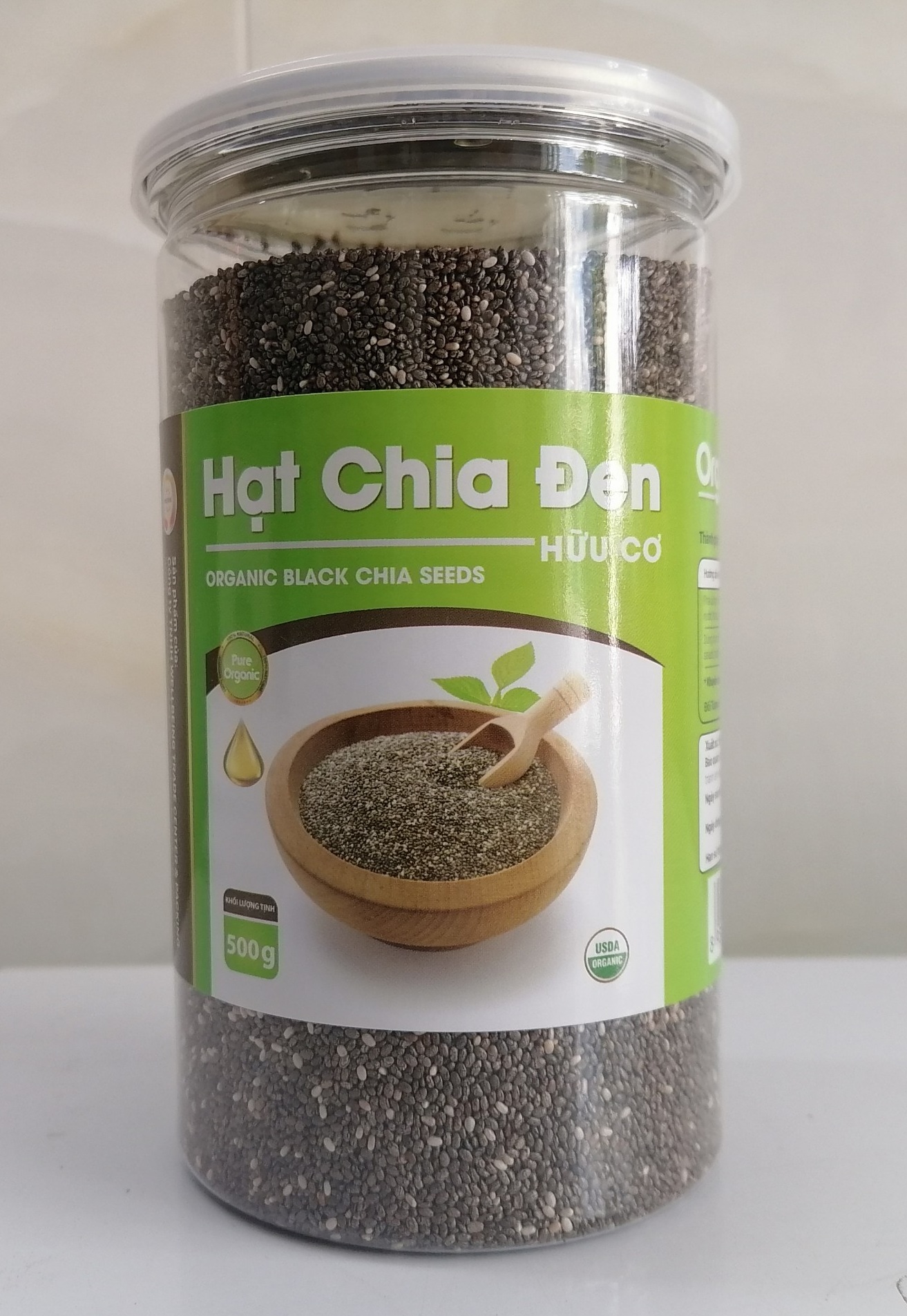 Hạt chia hữu cơ wellbeing organic black chia seeds