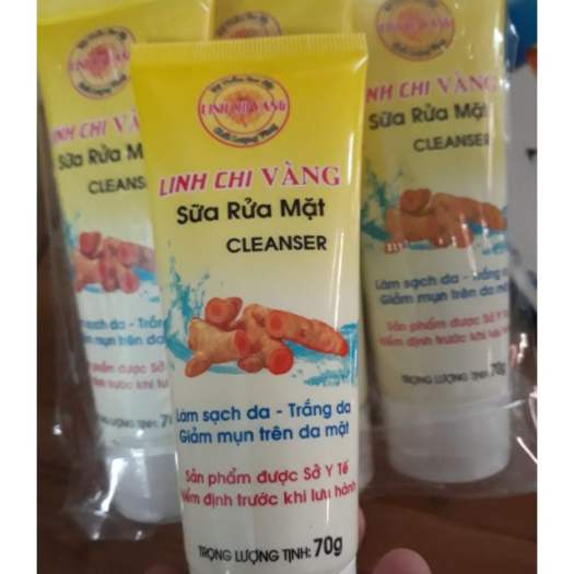 Sữa rửa mặt ngừa mụn Linh Chi Vàng